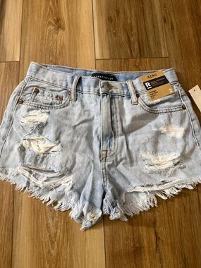 NWT Aeropostale vintage high rise shorty 2.5” denim jean short size 2
